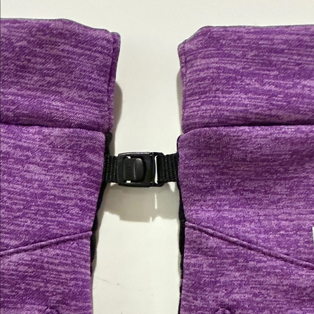 Girl's Head Touchscreen Gloves~Purple Size L Silicone Palm For Running Warm